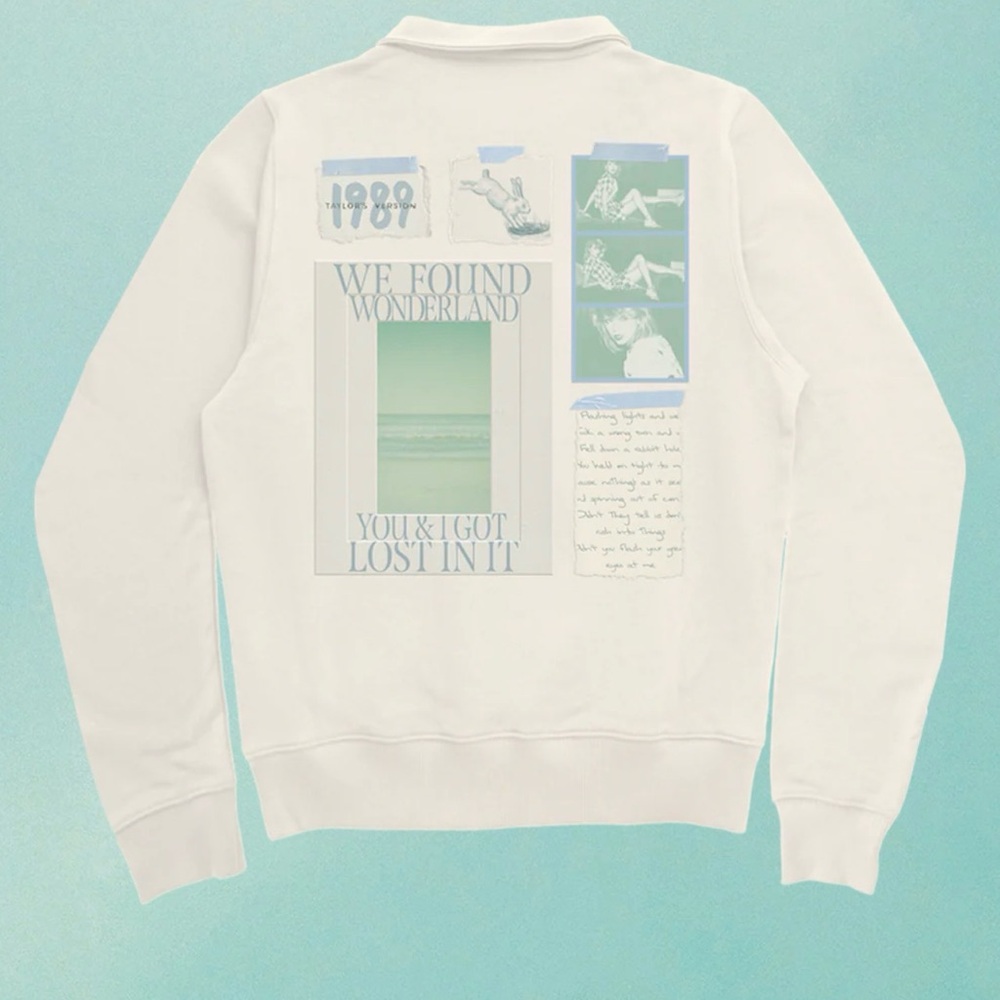 TAYLOR SWIFT WE FOUND WONDERLAND QUARTER ZIP PULLOVER 2XL - Picture 2 of 9